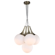 Woodbridge Lighting Hampton Ridge 5-light Steel & Glass Chandelier in Bronze