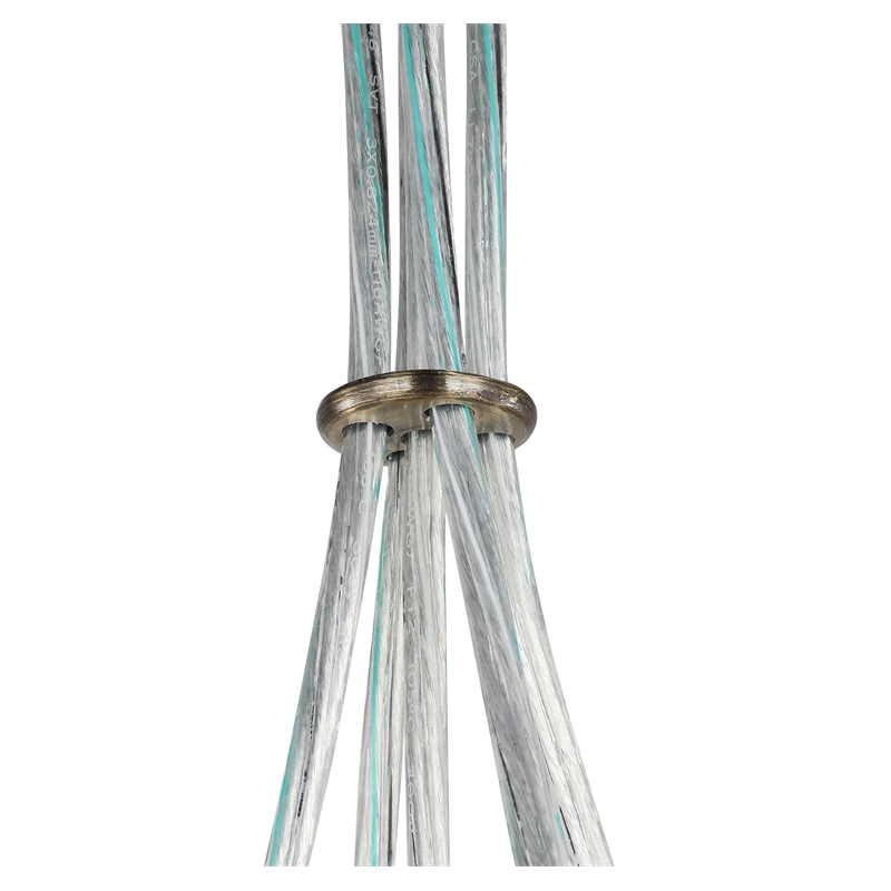Woodbridge Lighting Hampton Ridge 5-light Steel & Glass Chandelier in Bronze
