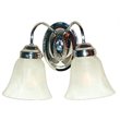 Woodbridge Lighting Bell 2-light Steel & Glass Bathroom Light in Chrome