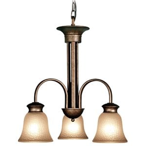 Woodbridge Lighting Dresden 3-light Steel Metal Chandelier in Bronze