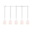 Woodbridge Lighting Langston Transitional Metal Linear Pendant in Chrome