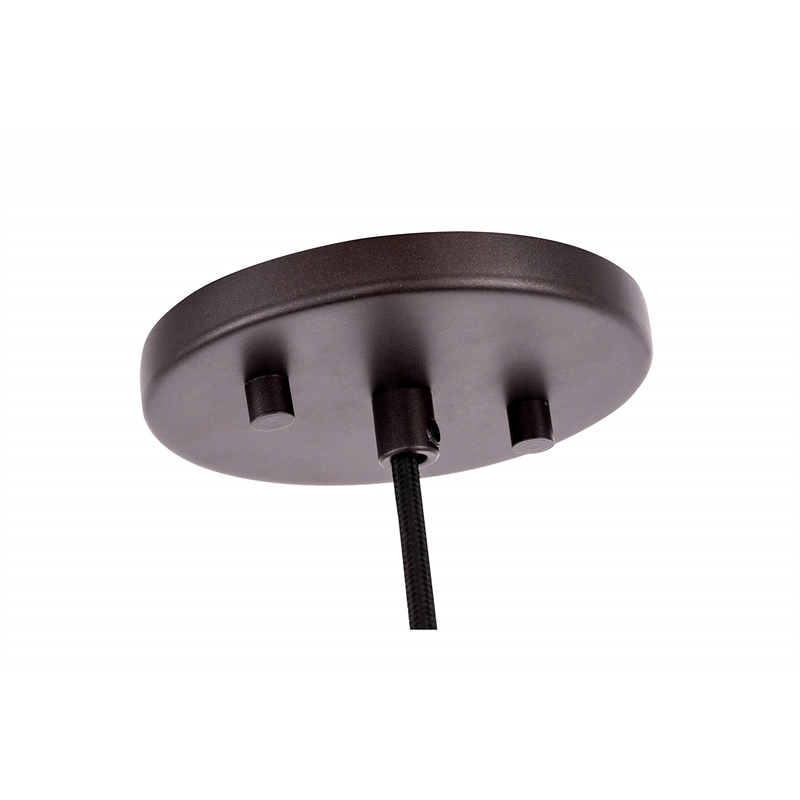 Woodbridge Lighting Candice Swizzle Stick Cylinder Metal Mini-Pendant in Bronze