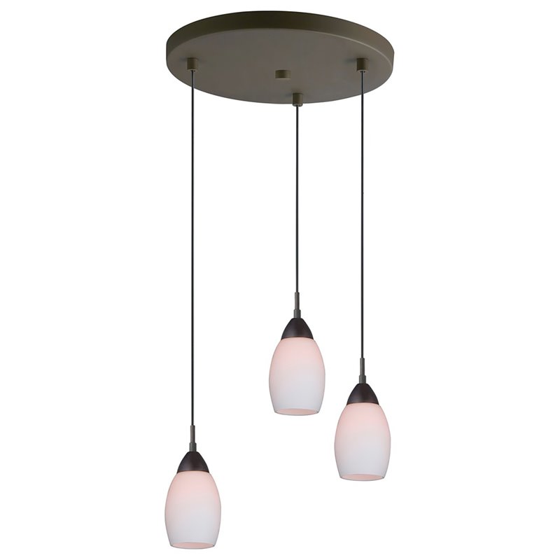 Woodbridge Lighting Venezia 3-Light Transitional Metal Cluster in Bronze
