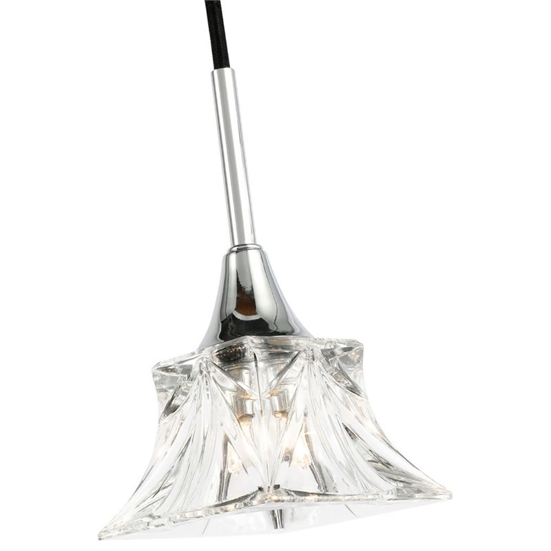 Woodbridge Lighting Christina Transitional Metal Pendants in Chrome