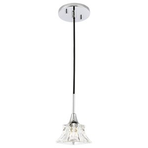 Woodbridge Lighting Christina Transitional Metal Pendants in Chrome