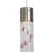 Woodbridge Lighting Gem Metal LED Mini Pendant with Strings in Amethyst Purple