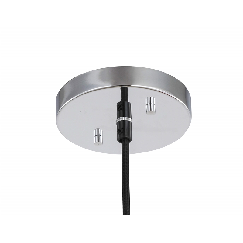 Woodbridge Lighting Fulton Metal Mini-Pendant with Vintage G125 Bulb in Chrome