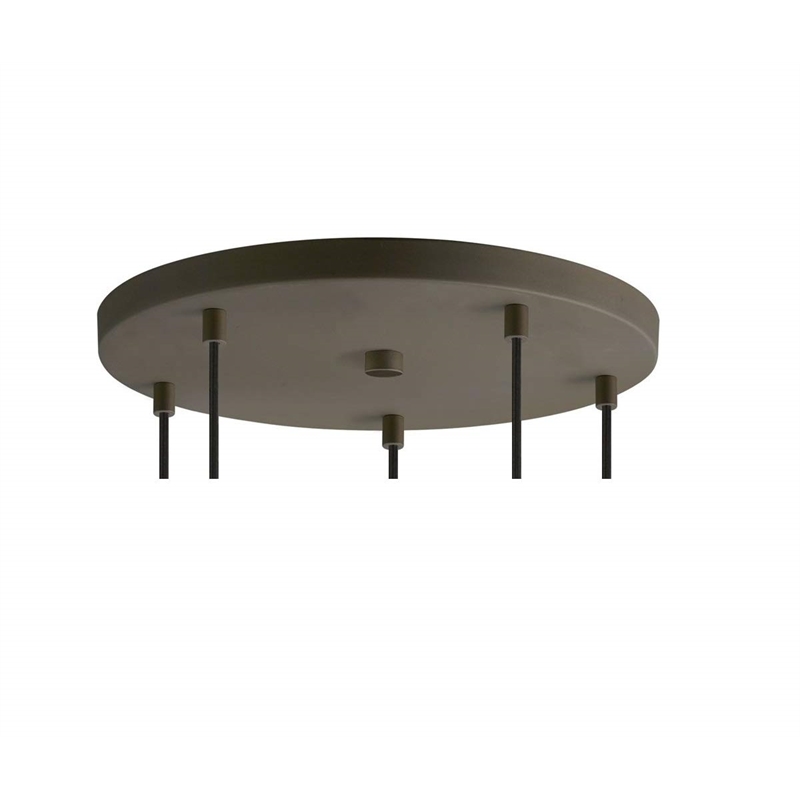 Woodbridge Lighting Elise 1-Light Opal Glass Cluster Pendant in Bronze/Nickel