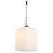 Woodbridge Lighting Chelsea 1-Light Glass & Steel Mini Pendant in Chrome