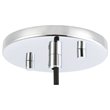 Woodbridge Lighting Chelsea 1-Light Glass & Steel Mini Pendant in Chrome