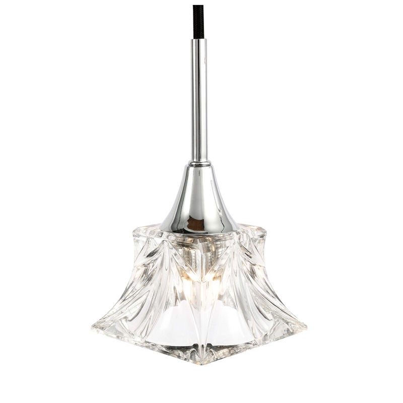 Woodbridge Lighting Christina 3-Light Transitional Metal Steel Pendant in Chrome