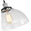 Woodbridge Lighting Fulton Dome Metal Mini Pendant with ST75 Bulb in Gray/Clear