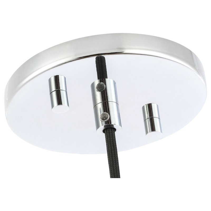 Woodbridge Lighting Bristol 1-Light Glass Mini-Pendant in Chrome/Mercury