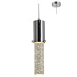Woodbridge Lighting Pixie 1-Light Steel and Glass LED Pendant in Chrome