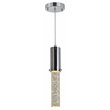 Woodbridge Lighting Pixie 1-Light Steel and Glass LED Pendant in Chrome