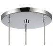 Woodbridge Lighting Pixie 3-Light Steel and Glass LED Pendant in Chrome