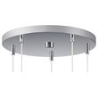 Woodbridge Lighting Pixie 5-Light Steel and Glass LED Pendant in Chrome