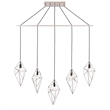 Woodbridge Lighting Lanning 5-Light Metal Linear Pendant in Nickel
