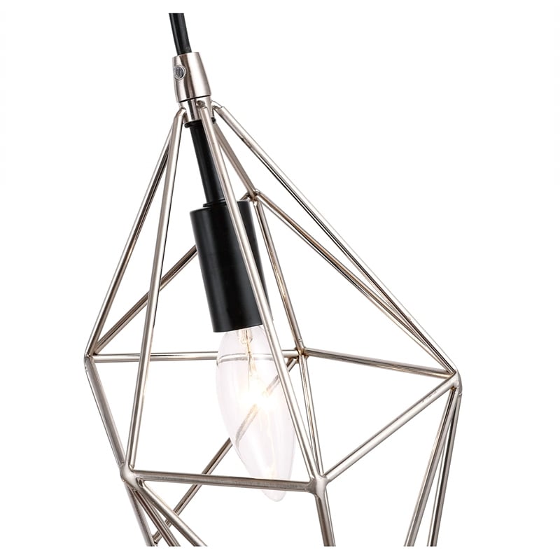 Woodbridge Lighting Lanning 5-Light Metal Linear Pendant in Nickel