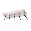 Woodbridge Lighting Lanning 5-Light Metal Linear Pendant in Nickel
