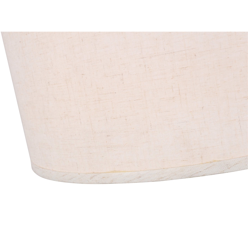 Woodbridge Lighting Drum 3-Light Fabric Pendant in Bronze/White