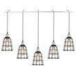 Woodbridge Lighting Fulton ST64 5-Light Metal Linear Pendant in Chrome