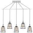 Woodbridge Lighting Fulton ST64 5-Light Metal Linear Pendant in Chrome