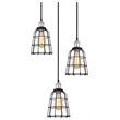 Woodbridge Lighting Fulton ST64 3-Light Metal Cluster Pendant in Chrome