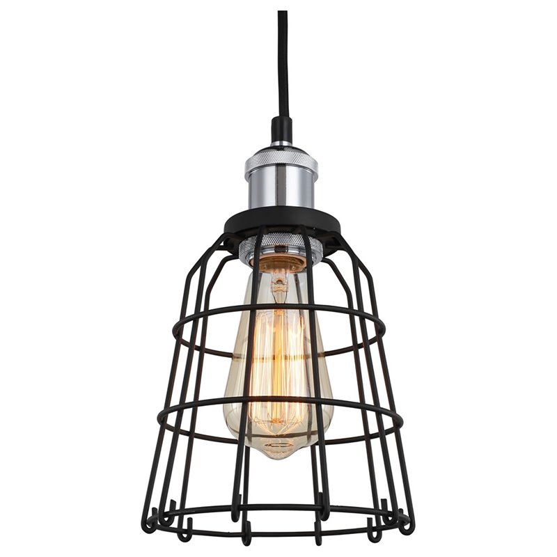 Woodbridge Lighting Fulton ST64 3-Light Metal Cluster Pendant in Chrome