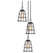 Woodbridge Lighting Fulton ST64 5-Light Metal Cluster Pendant in Chrome