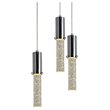 Woodbridge Lighting Pixie 5-Light Glass Chandelier in Chrome