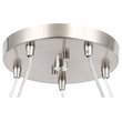 Woodbridge Lighting Pixie 5-Light Glass Chandelier in Chrome