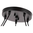 Woodbridge Lighting Venezia 5-Light Glass Chandelier in Bronze/Multi-Color