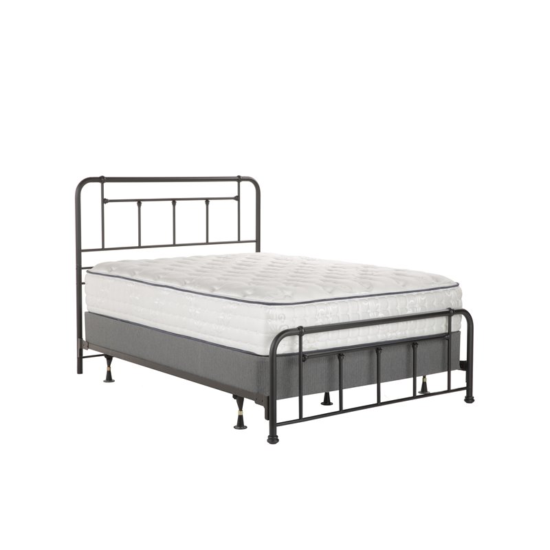Fashion Bed Group Baldwin Full Sized Decorative Metal Bed in Textured Black