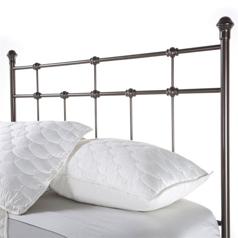 Fashion Bed Group Dexter Twin Sized Decorative Metal Headboard in Dark Bronze