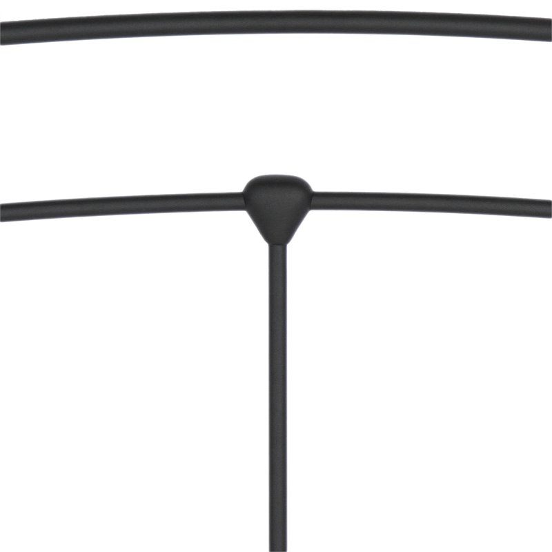 Fashion Bed Group Sanford King Sized Decorative Metal Bed in Matte Black
