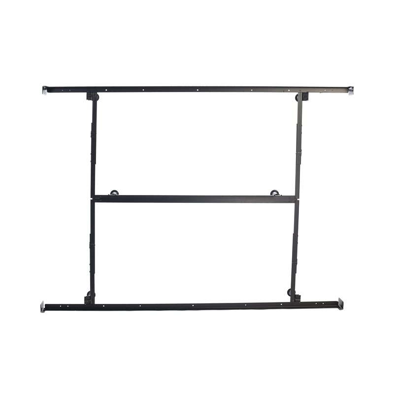 Fashion Bed Group Queen/King-Size Metal Headboard & Footboard Bed Frame in Black