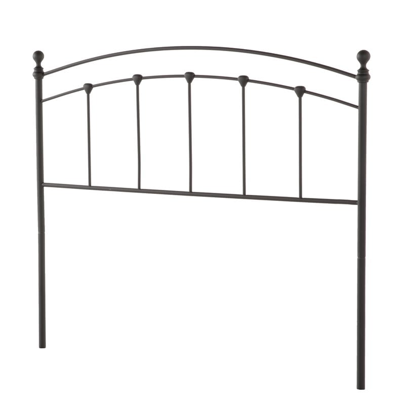 Fashion Bed Group Sanford Full Sized Decorative Metal Headboard in Matte Black