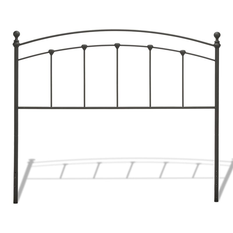 Fashion Bed Group Sanford Full Sized Decorative Metal Headboard in Matte Black