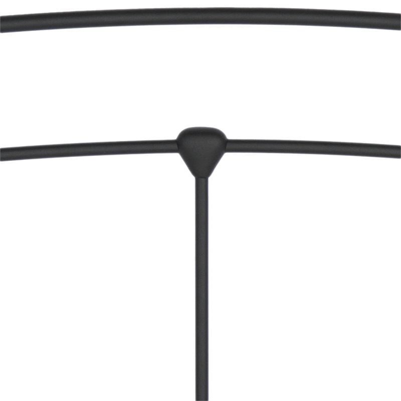 Fashion Bed Group Sanford Queen Sized Decorative Metal Headboard in Matte Black
