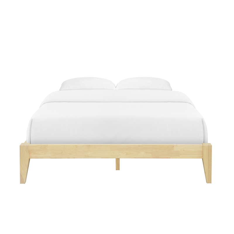 Willa King Wood Platform Bed - Natural Finish