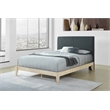 Willa King Wood Platform Bed - Natural Finish