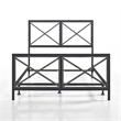 Mason King Bed w/ Frame - Textured Black / Gray Bronze
