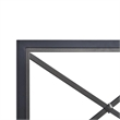 Mason King Bed w/ Frame - Textured Black / Gray Bronze