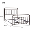Beaconsfield King Bed w/ Frame - Oiled Bronze