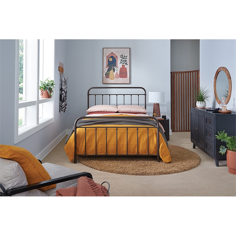 Beaconsfield King Bed w/ Frame - Oiled Bronze