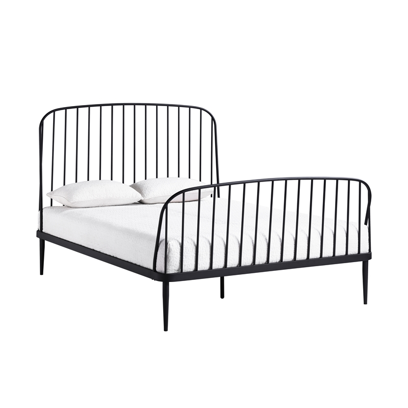 Arlo - Complete Bed - Queen - Matte Black Finish