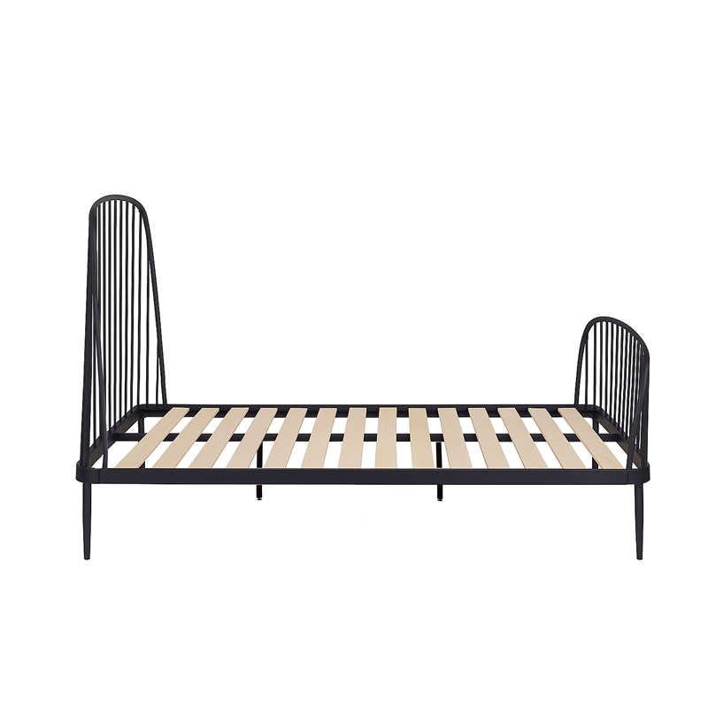 Arlo - Complete Bed - Queen - Matte Black Finish