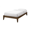 Willa Twin Wood Platform Bed - Walnut Finish