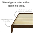 Willa Twin Wood Platform Bed - Walnut Finish